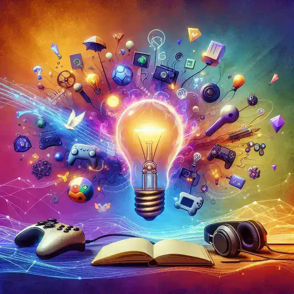 "Ejemplo de un nombre de usuario creativo y atractivo para Twitch, ilustrado en un fondo colorido, representando la importancia de elegir un nombre único para destacar en la plataforma de streaming."