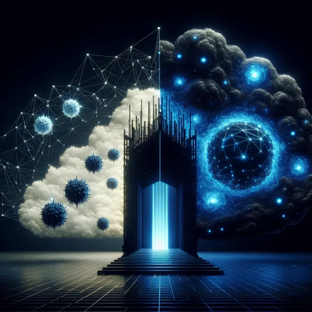 "Infografía sobre plataformas para la detección de tráfico malicioso, destacando herramientas y estrategias esenciales para proteger la red, acompañada de estadísticas sobre ciberseguridad."