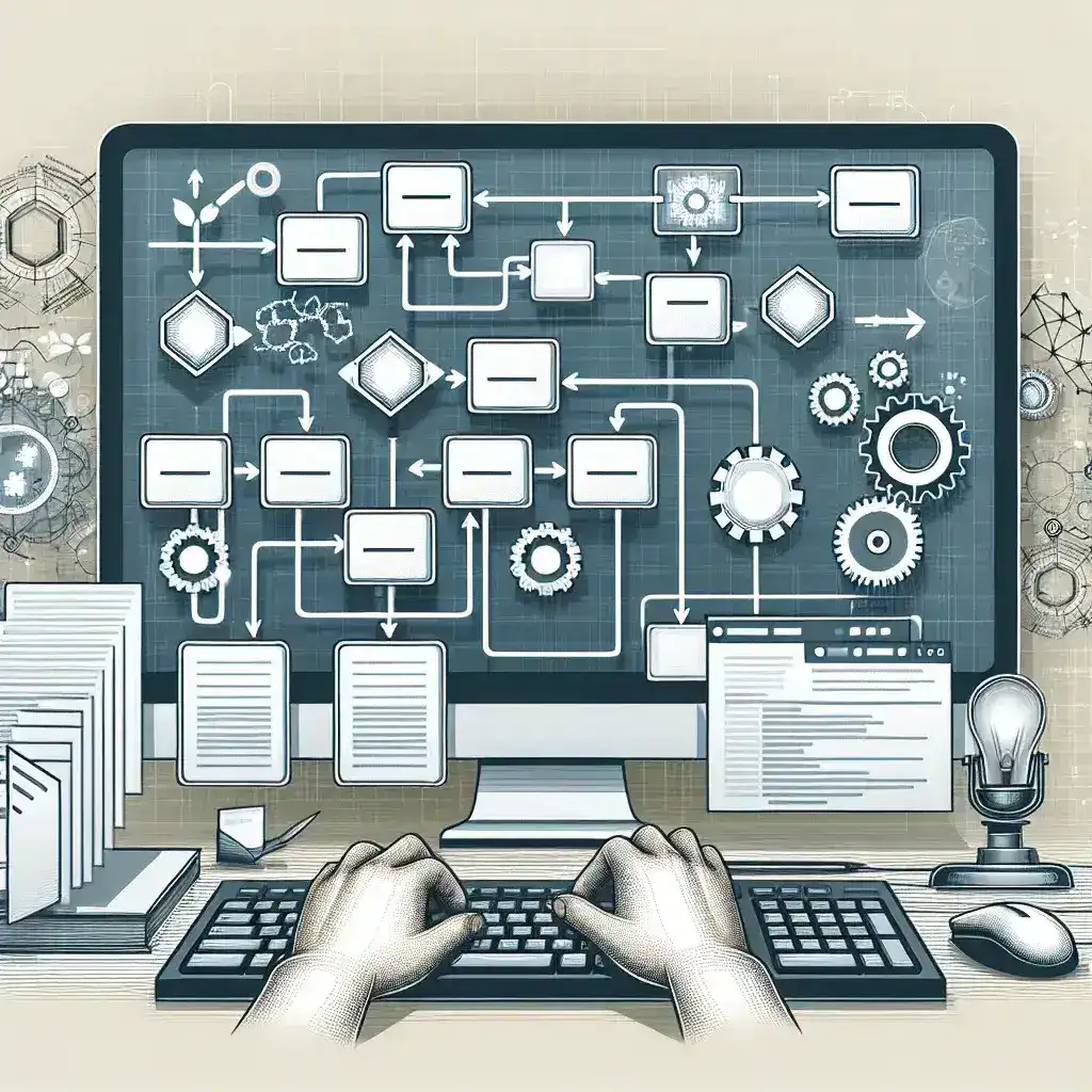 "Diagrama ilustrativo de un pipeline CI/CD eficiente, mostrando las etapas de integración y entrega continua en el desarrollo de software, destacado en la guía completa sobre soluciones para automatizar pipelines."
